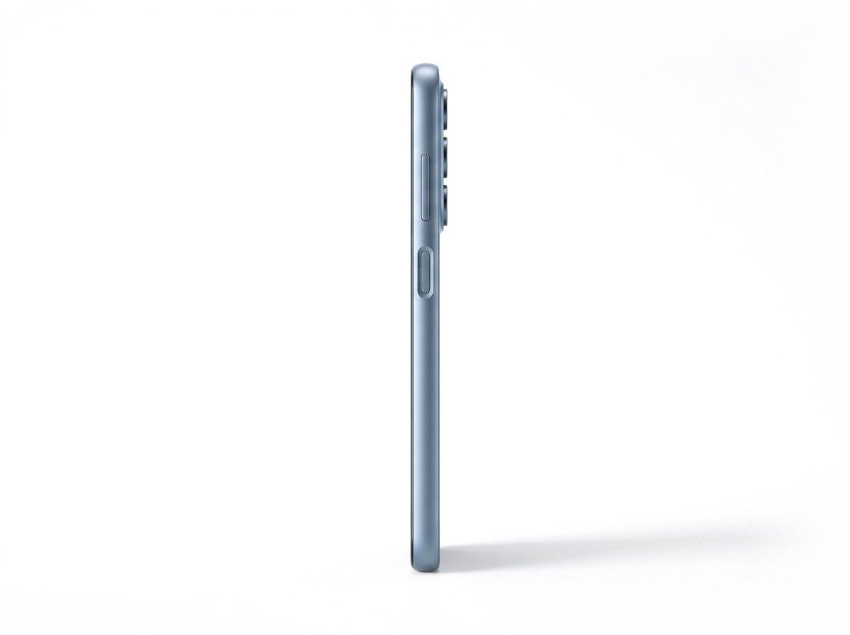 Samsung Galaxy A27 5G in Blue, side profile