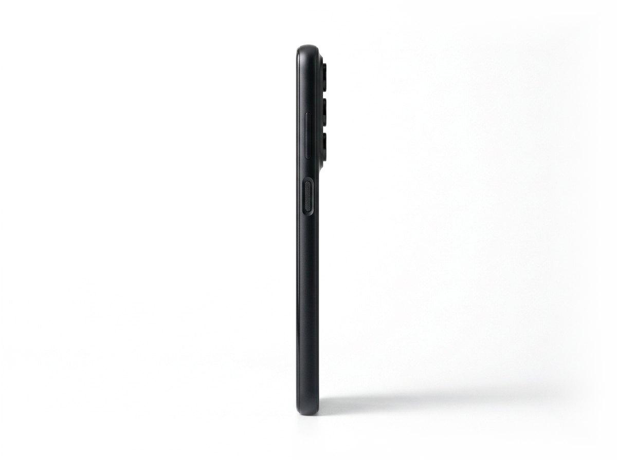 Samsung Galaxy A37 5G in Charcoal, side profile